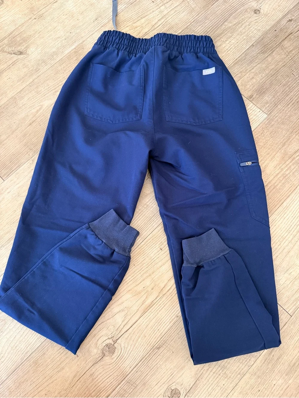 Women’s XXS Figs Navy Blue Drawstring Cargo Jogger Pants